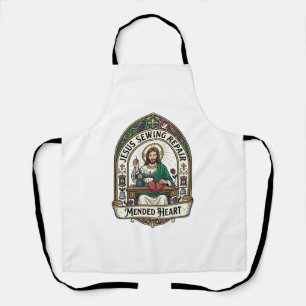 Jesus Nähreparatur Herz Jesu Nähreparatur Schürze