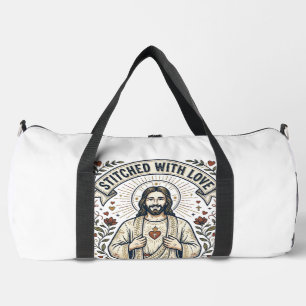 Jesus näht Quilt-Shirt Christliches Grafik_1 Duffle Bag