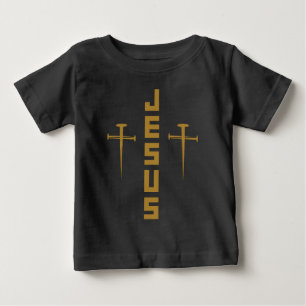 JESUS Nail Cross Christliches Vertrauen für Gläubi Baby T-shirt