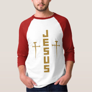 JESUS Nail Cross Christliches Vertrauen für Gläubi T-Shirt