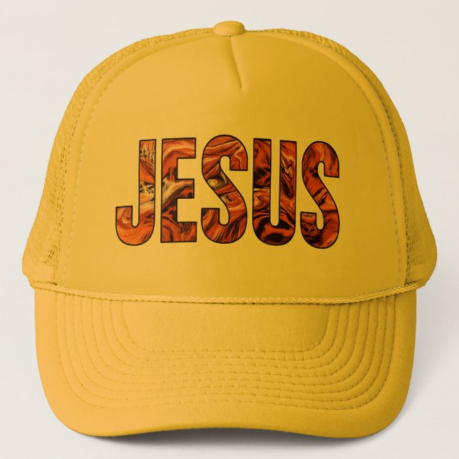 Jesus name on a cap truckerkappe (Vorderseite)