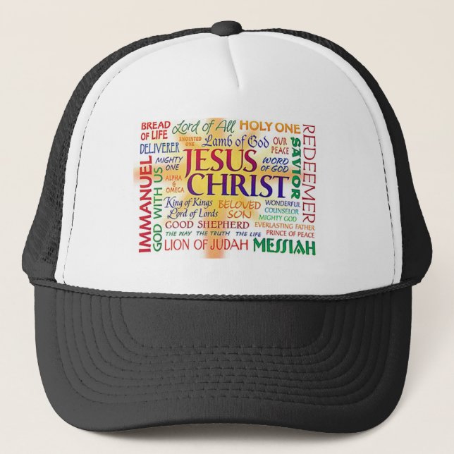 JESUS, NAMEN-VOR ALLEM NAMEN TRUCKERKAPPE (Vorderseite)