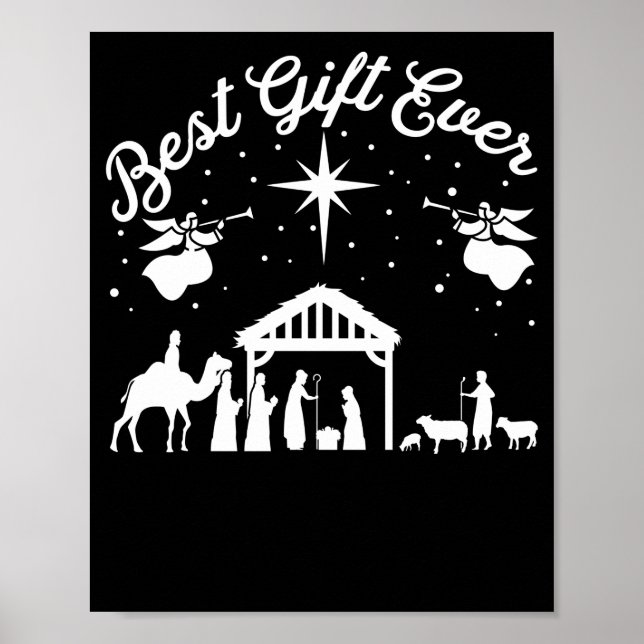 Jesus Nativity Geburtstag Weihnachtsoutfit Poster (Vorne)