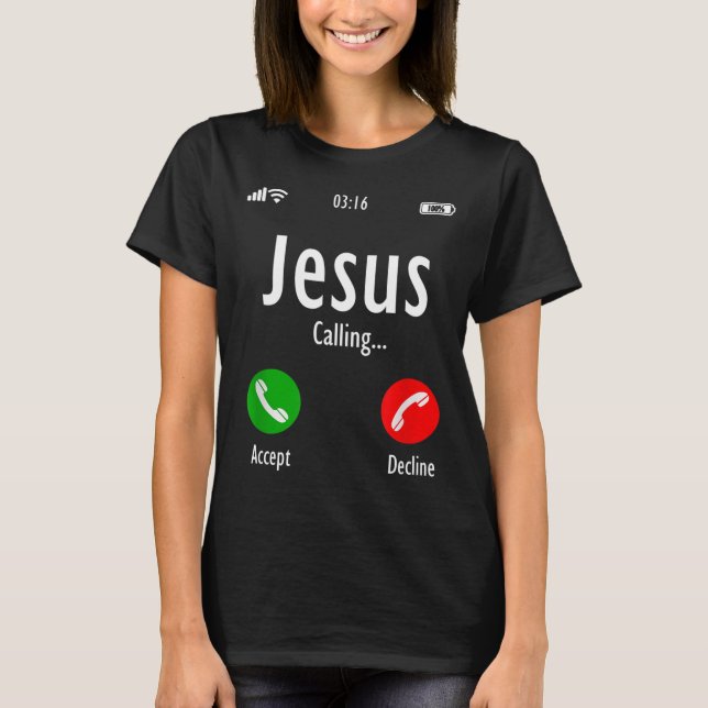 Jesus nennt Christlich T T-Shirt (Vorderseite)