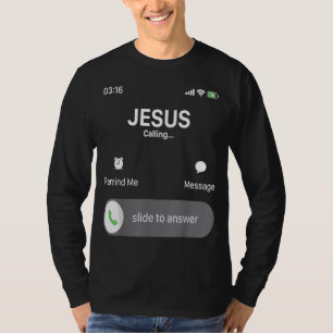 Jesus nennt den mobilen Jesus Gott Religiös T-Shirt