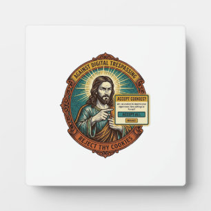 Jesus nervige Cookies akzeptieren Pop-up Internetb Fotoplatte