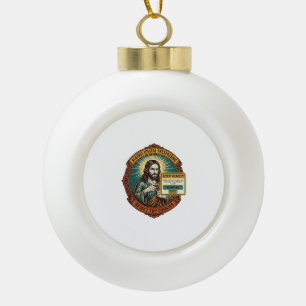 Jesus nervige Cookies akzeptieren Pop-up Internetb Keramik Kugel-Ornament