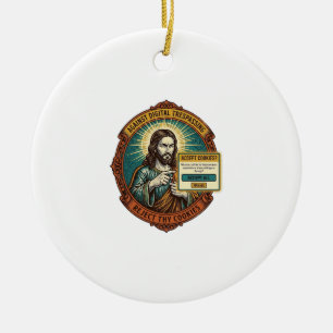 Jesus nervige Cookies akzeptieren Pop-up Internetb Keramik Ornament