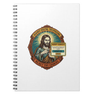 Jesus nervige Cookies akzeptieren Pop-up Internetb Notizblock