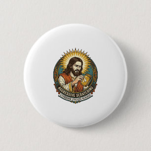 Jesus nerviger Aufkleber Papier Rückstand Shop Button