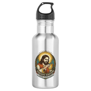 Jesus nerviger Aufkleber Papier Rückstand Shop Edelstahlflasche
