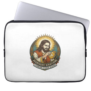 Jesus nerviger Aufkleber Papier Rückstand Shop  Laptopschutzhülle