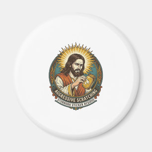 Jesus nerviger Aufkleber Papier Rückstand Shop Magnet