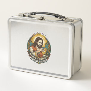 Jesus nerviger Aufkleber Papier Rückstand Shop Metall Brotdose