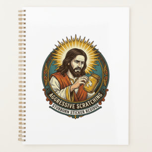 Jesus nerviger Aufkleber Papier Rückstand Shop  Planer