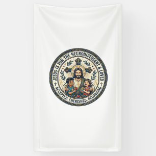 Jesus Neurodivergente Ermutigung T-Shirt Inspirier Banner