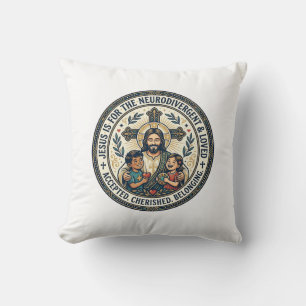Jesus Neurodivergente Ermutigung T-Shirt Inspirier Kissen