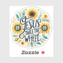 Jesus nimmt das Rad - Glaubensticker