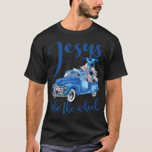 Jesus nimmt das Rad Trucker Christliche religiöse T-Shirt