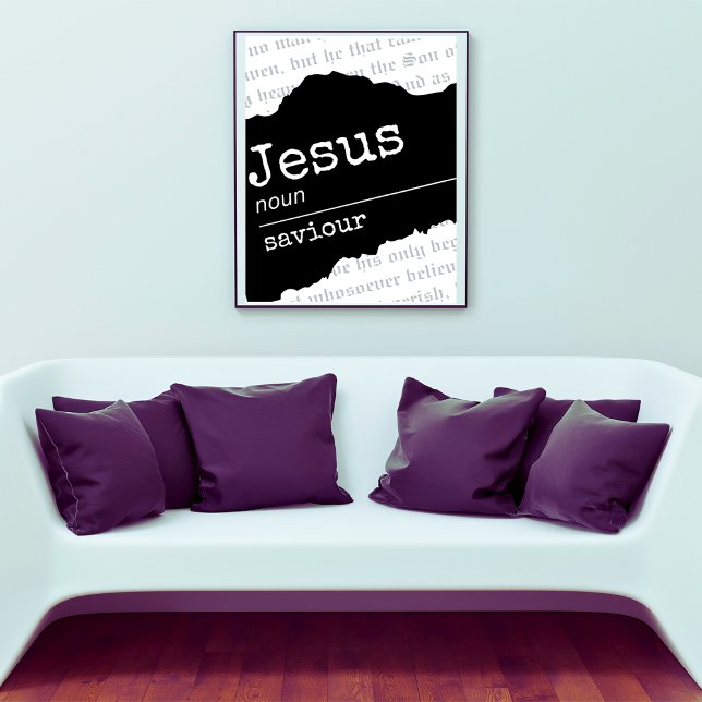 Jésus (Nom) : Sauveur Affiche de verset biblique K (Créateur téléchargé)