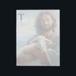 Jesus  notizblock<br><div class="desc">This notepad is shown with an art print of Jesus. 
This is shown in an opaque print so you can write on it.
Customize this item or buy as is.




Licensed Image</div>
