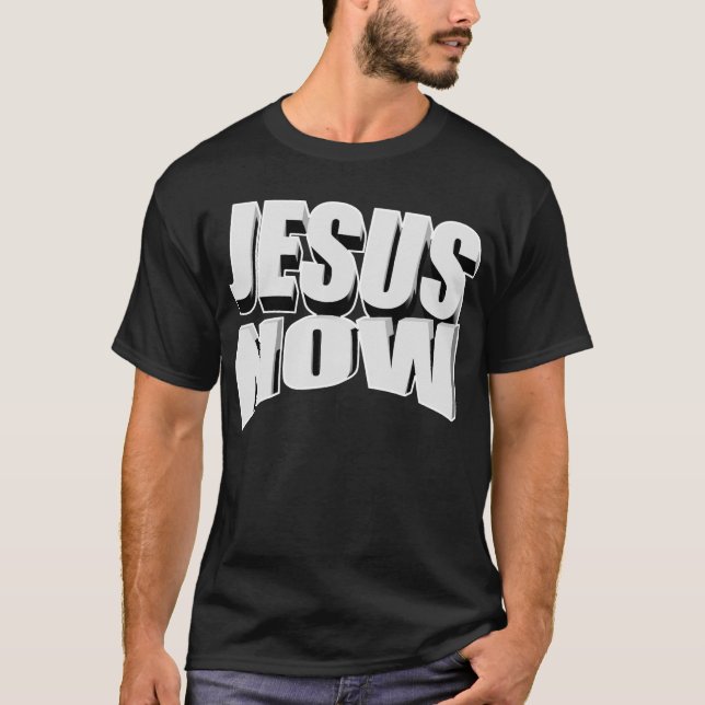 Jesus Now 3D Tee Shirt (Vorderseite)