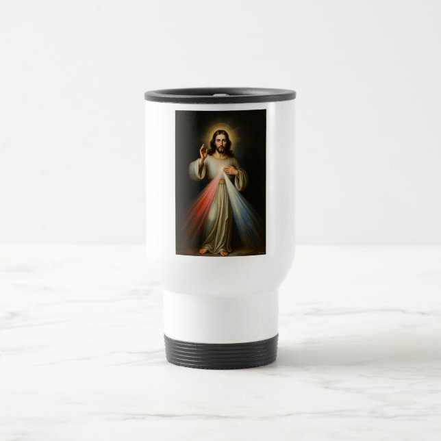Jesus of the Divine Mercy Travel Mug Reisebecher (Mittel)