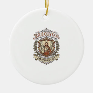 Jesus Olivenöl Salböl Etikett Jesus Olivenöl Keramik Ornament