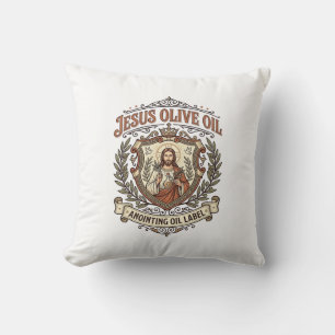 Jesus Olivenöl Salböl Etikett Jesus Olivenöl Kissen