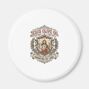 Jesus Olivenöl Salböl Etikett Jesus Olivenöl Magnet