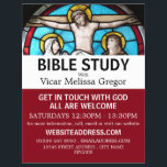 Jesus on the Cross, Christian Bible Class Advert Flyer<br><div class="desc">Jesus on the Cross, Christian Bible Class Advertising Flyers By The Business Card Store.</div>