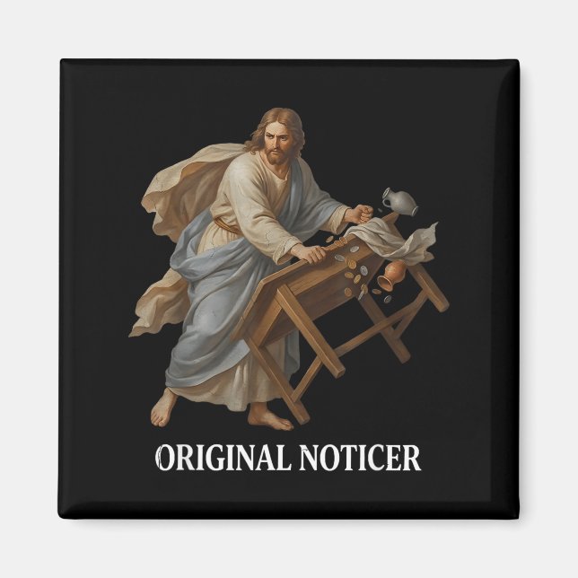 Jesus Originaler Beobachter Magnet (Vorne)