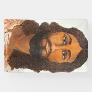 Jesus Originalgemälde-Druckkarte. Banner
