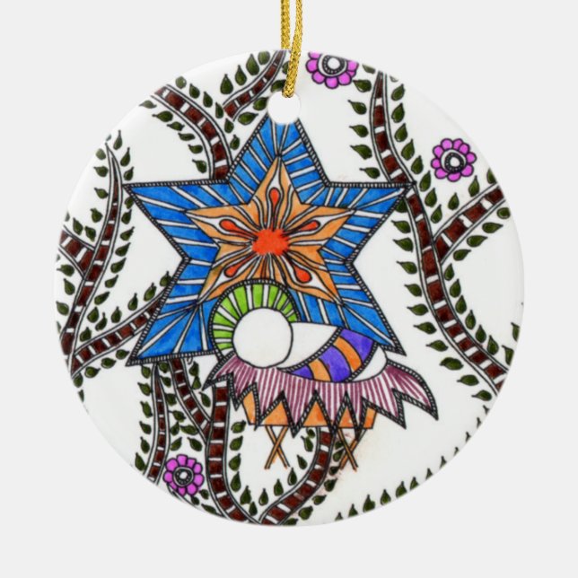 Jesus-Ornament Keramikornament (Vorne)