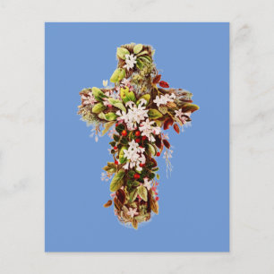 Jesus Ostersonntag blühendes Kreuz 