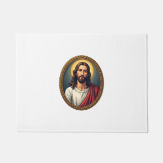 Jesus-Palm-Siegel Vintage-Gravur-Shirt 2 Fußmatte
