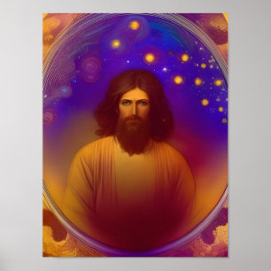 Jesus par Mucha AI Poster d'art généré