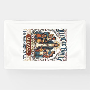 Jesus Patchworkfamilie Stieffamilie-Shirt Christli Banner