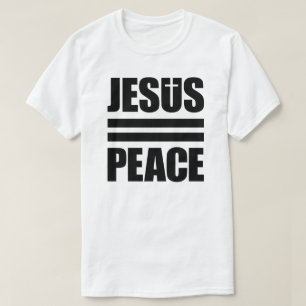 JESUS=PEACE weiß, schwarzes Shirt