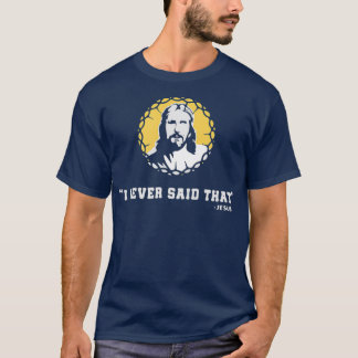 Jesus Peeking ich sah, dass Funny Christlich Meme T-Shirt
