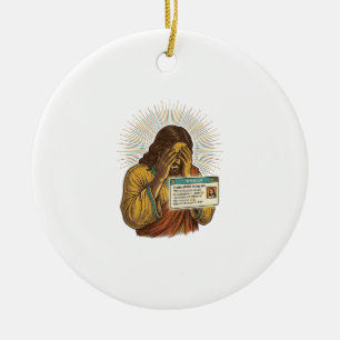 Jesus peinlich berührter Zehnjähriger Status Updat Keramik Ornament