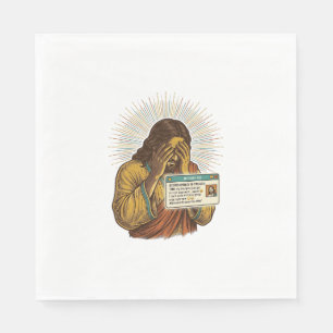 Jesus peinlich berührter Zehnjähriger Status Updat Serviette
