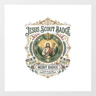 Jesus Pfadfinder Abzeichen Verdienstabzeichen Jesu Fensteraufkleber