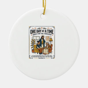 Jesus Pflege alter Eltern Grafik T-Shirt Christi Keramik Ornament