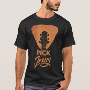 Jesus-Pick Christliche Musik Gitarrenpick T-Shirt