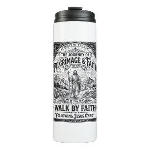 Jesus Pilgerreise Camino Heilige Reise Thermosbecher