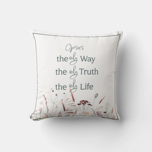 Jesus Pillow | Glaube/Bibelkissen Kissen (Vorderseite)