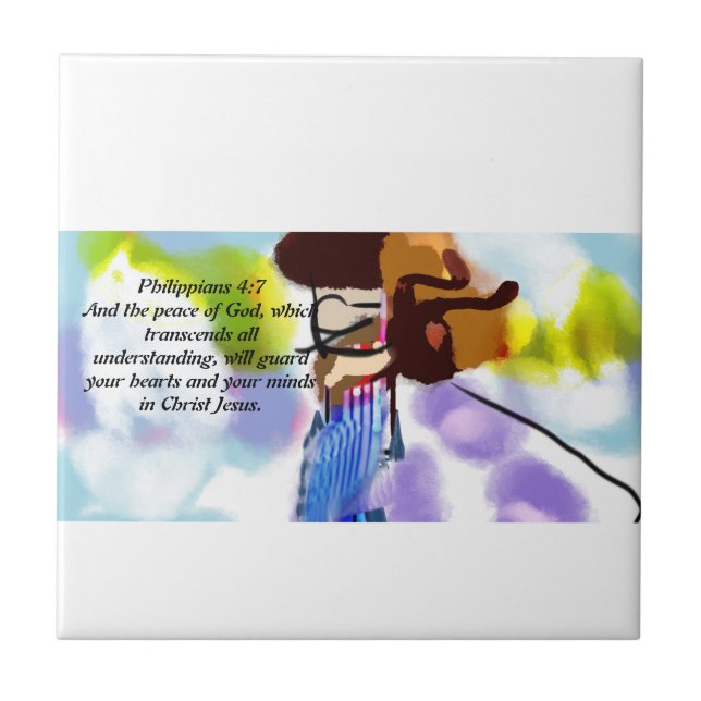 Jesus-Plan Liebe Fliese (Vorderseite)