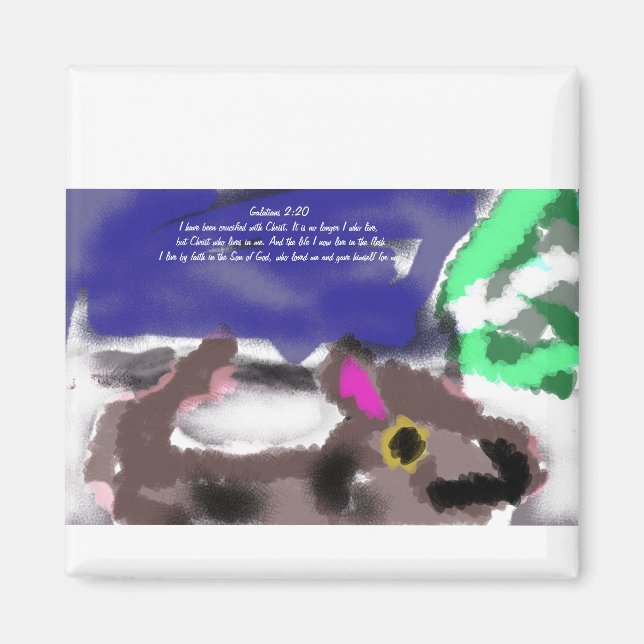 Jesus-Plan Liebe Magnet (Vorne)