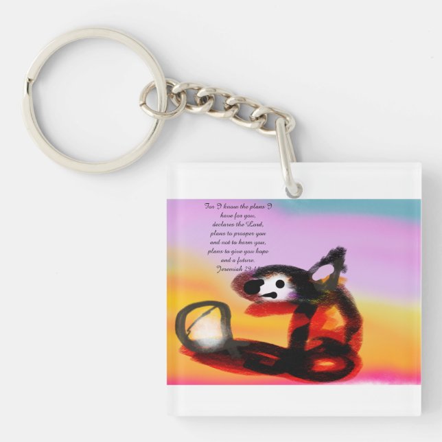 jesus plan  schlüsselanhänger (Vorderseite)